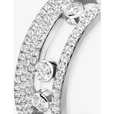 Messika Move Romane diamond ring 18ct gold, imported from the UK