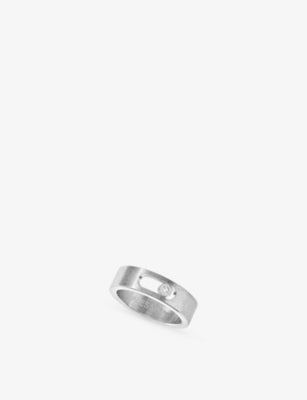 Messika Move Small Titanium and 0.05ct Diamond Ring
