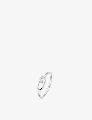 Messika Move Uno 18ct Gold and 0.01ct Diamond Ring