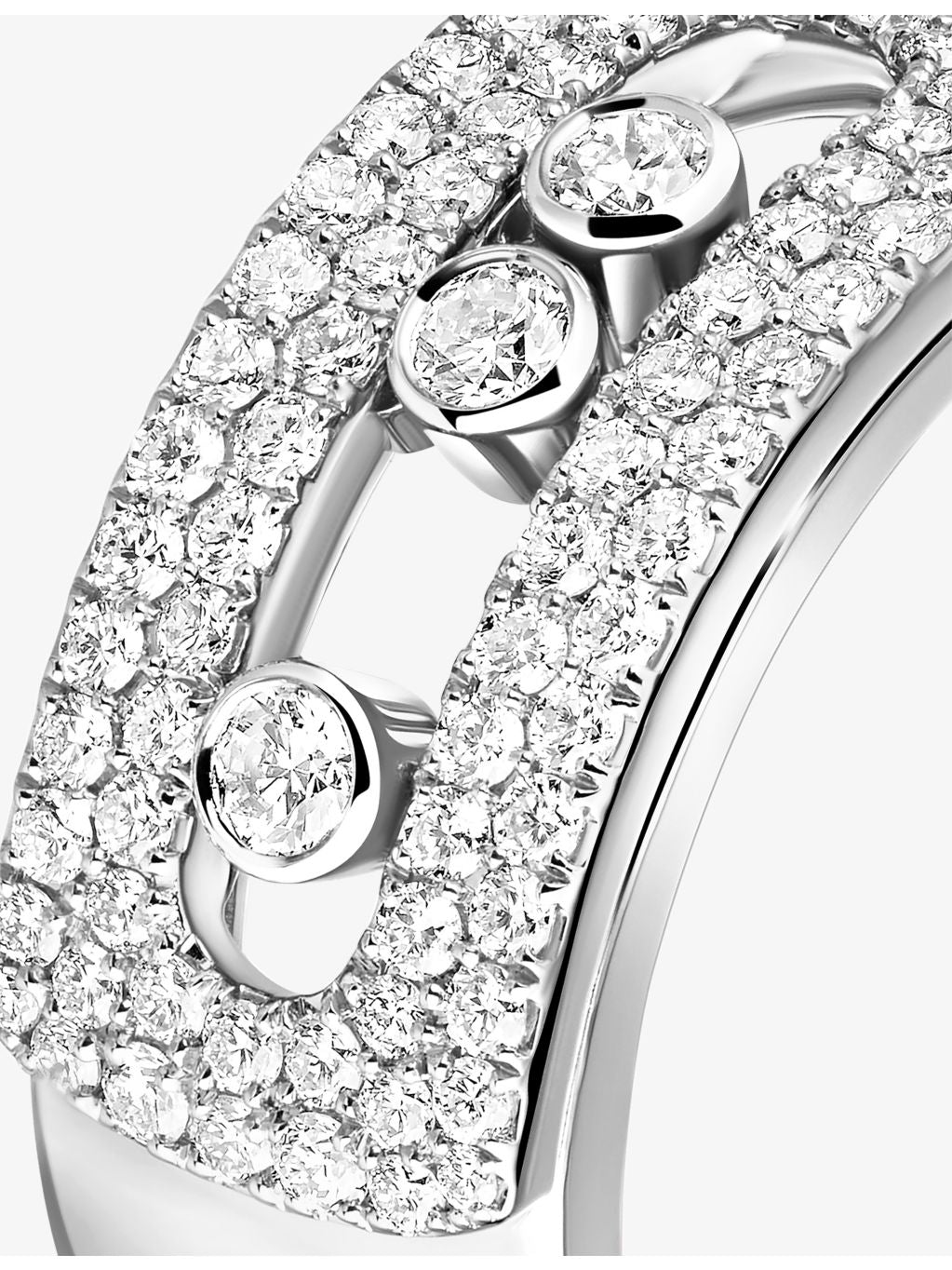 Messika Move Noa large pave diamond ring 18ct gold, UK version