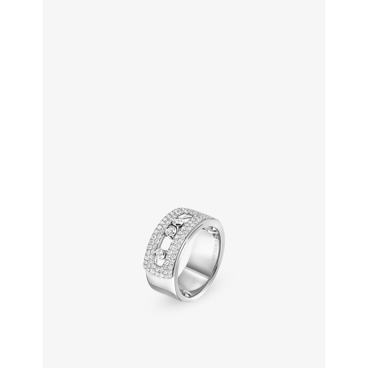 Move Noa Large Pave 18ct Gold And 0.73ct Diamond Ring - K