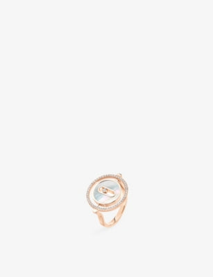 Messika Lucky Move 18ct Gold and 0.18ct Diamond Ring