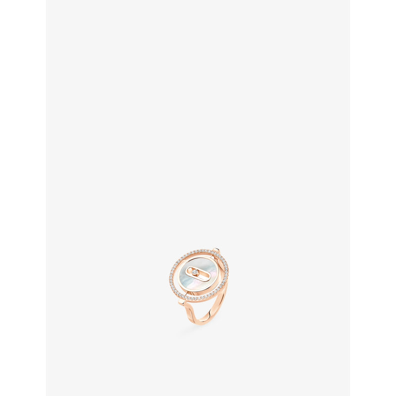 Lucky Move 18ct Gold And 0.18ct Diamond Ring - K