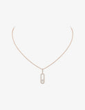 Messika Move Uno large pave diamond necklace 45cm chain - British product