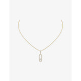 Messika Move Uno Large Pave 18ct Gold And 0.35ct Diamond Necklace