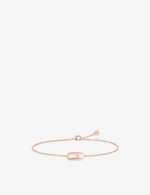 Messika 18ct gold and 0.01ct diamond bracelet, imported from the UK