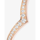 Messika 18ct gold diamond wedding ring 0.19ct - British product