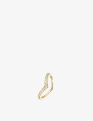 Messika 18ct gold diamond wedding ring 0.19ct - British product