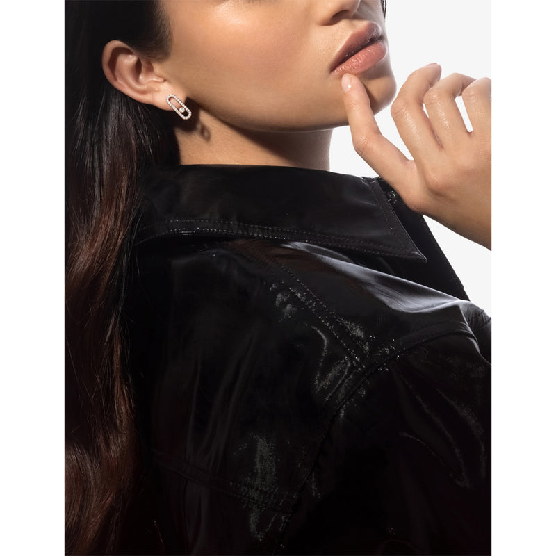 Messika Move Uno Pavé diamond earrings 0.66ct (British brand)