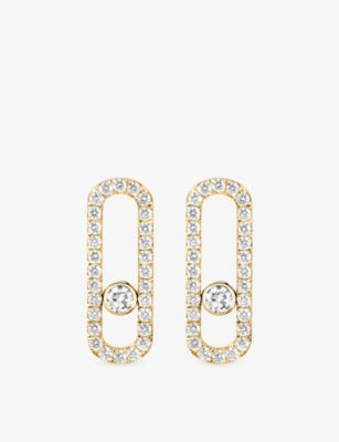 Messika Move Uno Pavé diamond earrings 0.66ct (British brand)