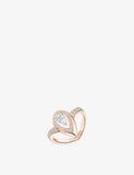 Messika 18ct gold diamond ring 0.63ct pear shape, UK version
