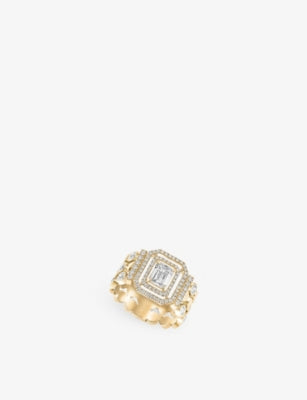 Messika D-Vibes diamond ring 18ct gold 1.33ct, imported from the UK