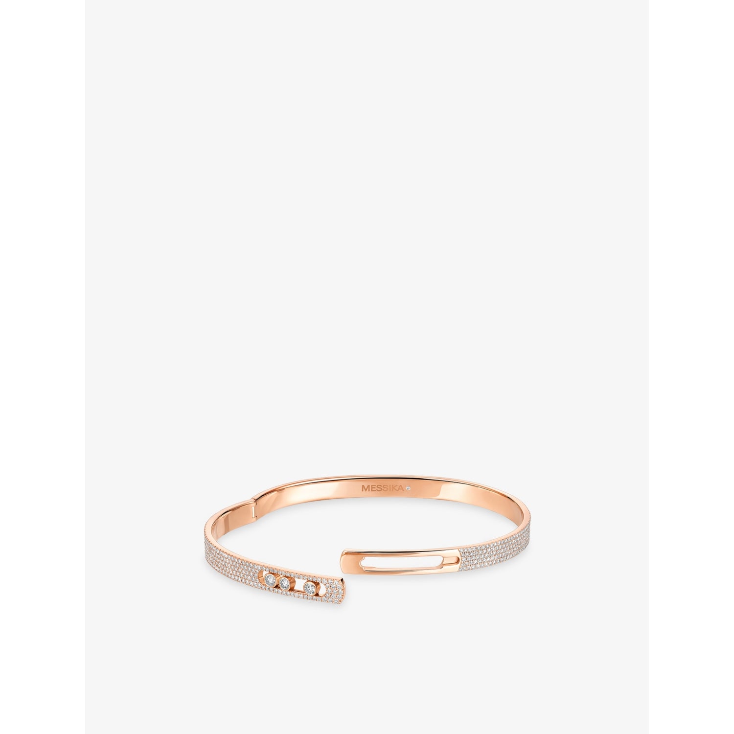 Messika Move Noa small pave 18ct gold diamond bangle, UK version