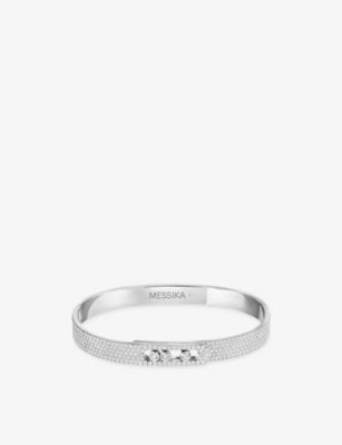 Messika Move Noa Pavé 18ct Gold and 2.3ct Diamond Bangle Bracelet