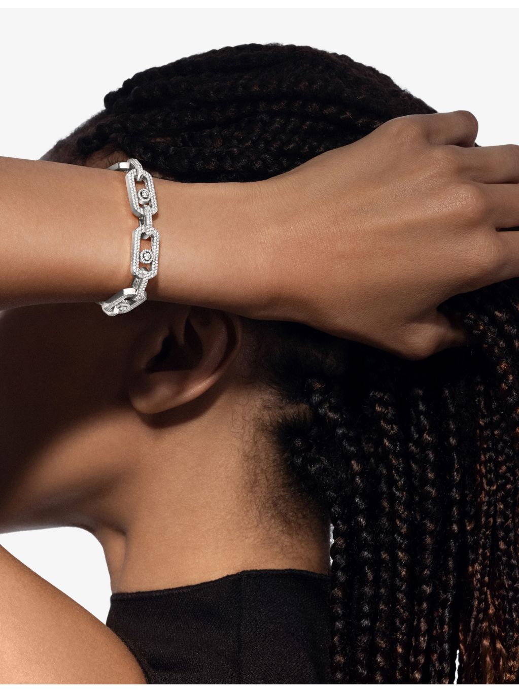 Messika So Move XL Pave diamond bracelet 3.28ct, imported from the UK