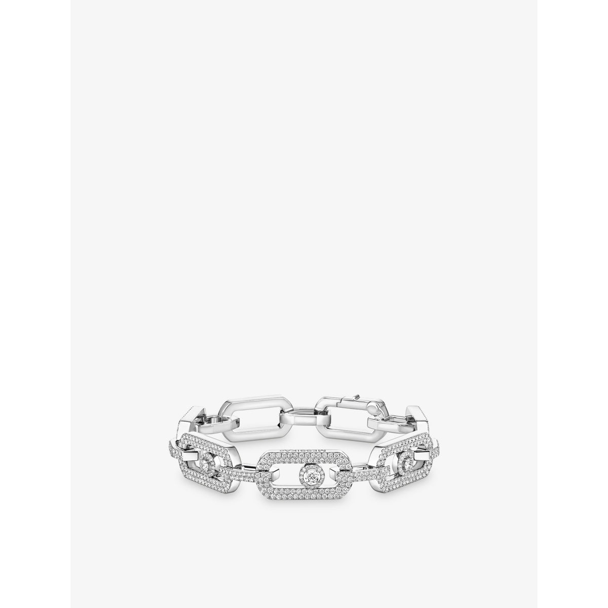 Messika So Move XL Pave diamond bracelet 3.28ct, imported from the UK