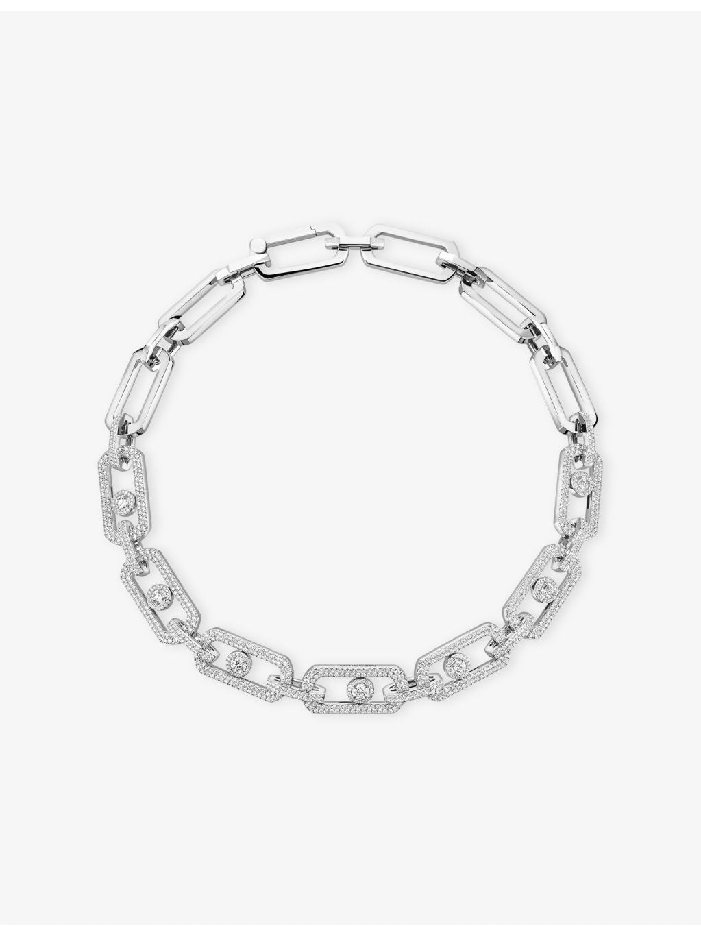 Messika diamond necklace So Move XL Pave 8.18ct, imported from the UK