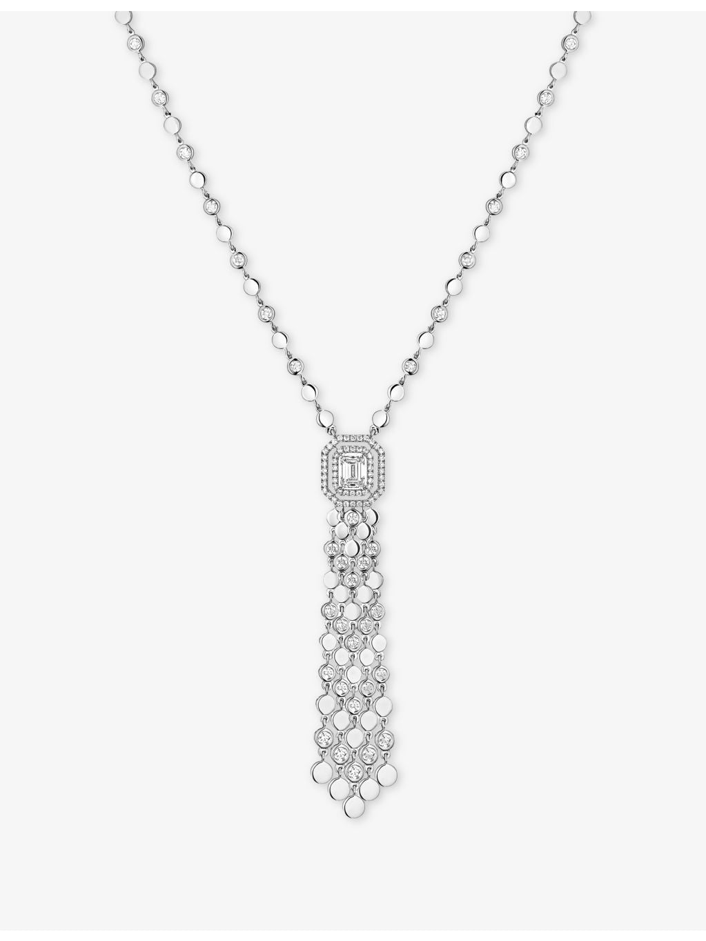 Messika 18ct white gold diamond necklace 1.66ct - British product