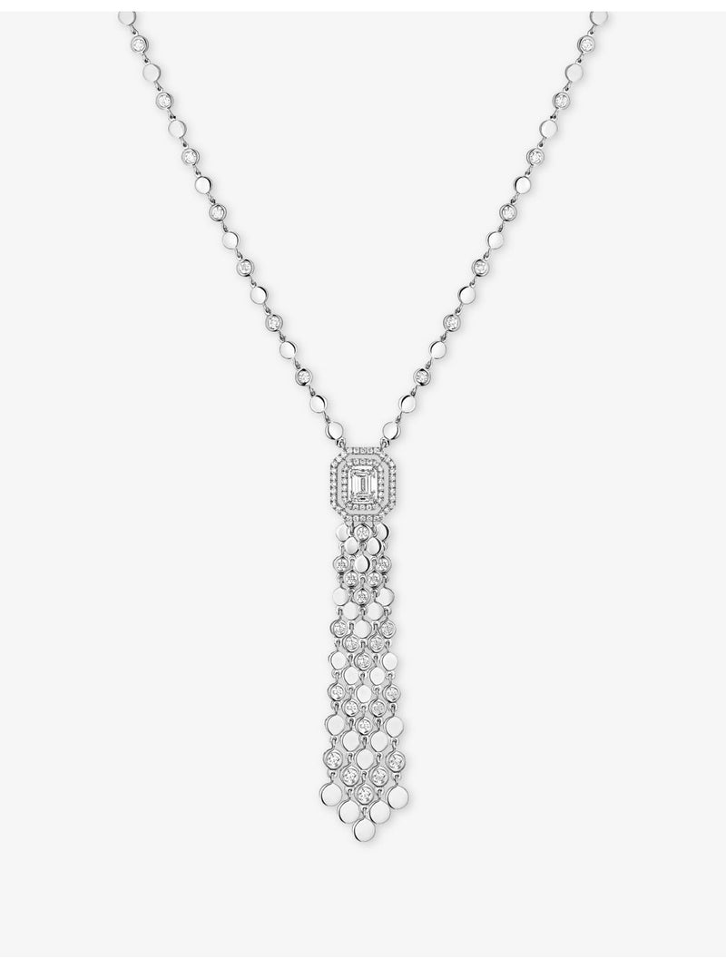 Messika 18ct white gold diamond necklace 1.66ct - British product