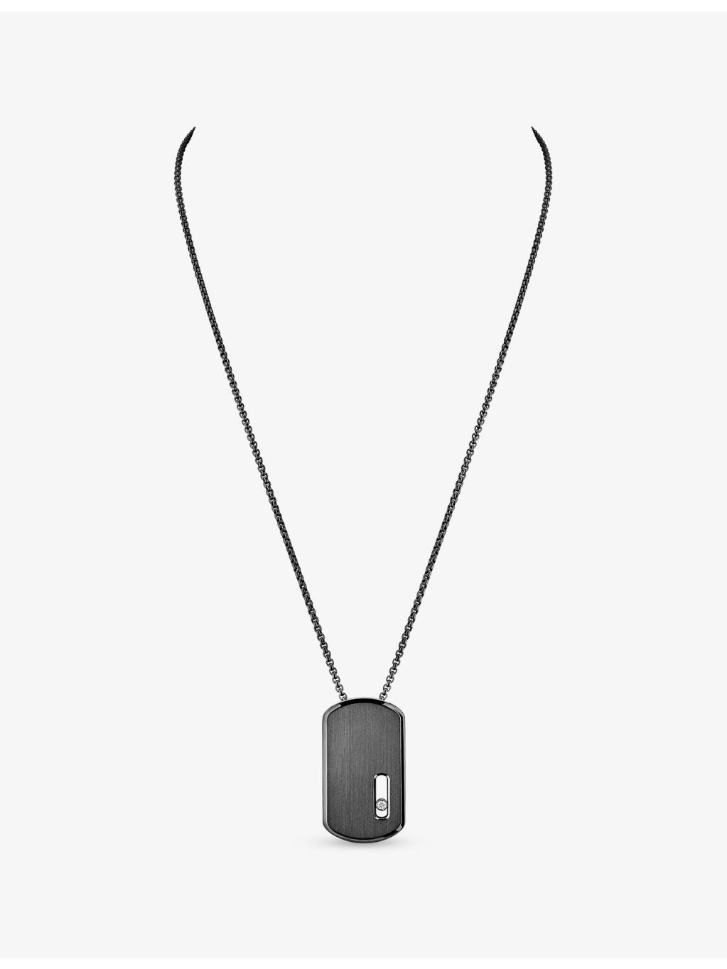Messika Move Large titanium pendant with 0.14ct diamond (British brand)