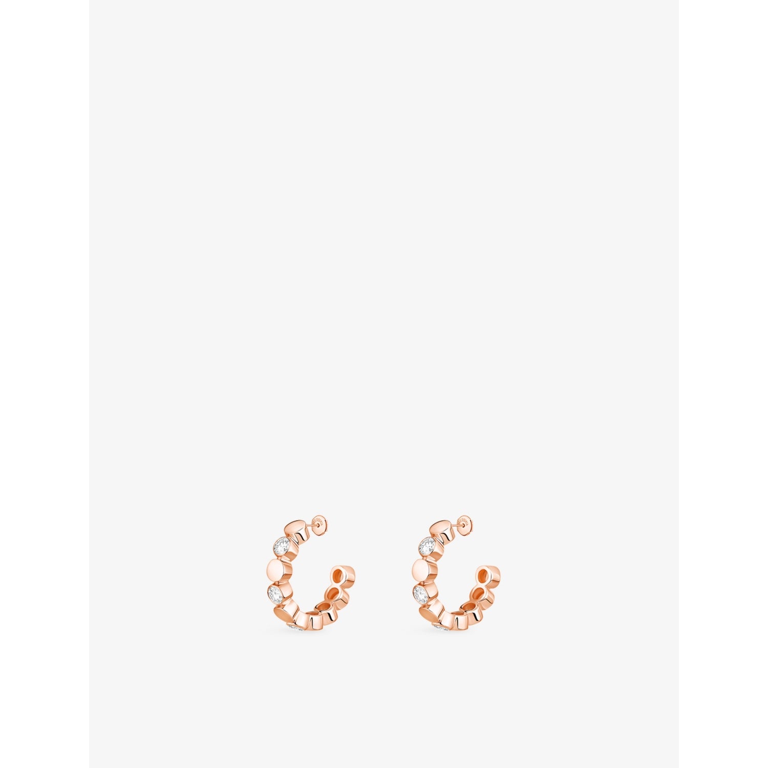 Messika Vibes Mini 18ct White Gold And 3.28ct Diamond&nbsp;Hoop Earrings