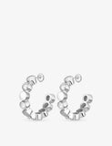 Messika 18ct white gold diamond hoop earrings 8.18ct (British brand)