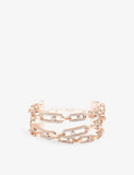 Messika 18ct white gold diamond cuff bracelet 3.26ct - British product