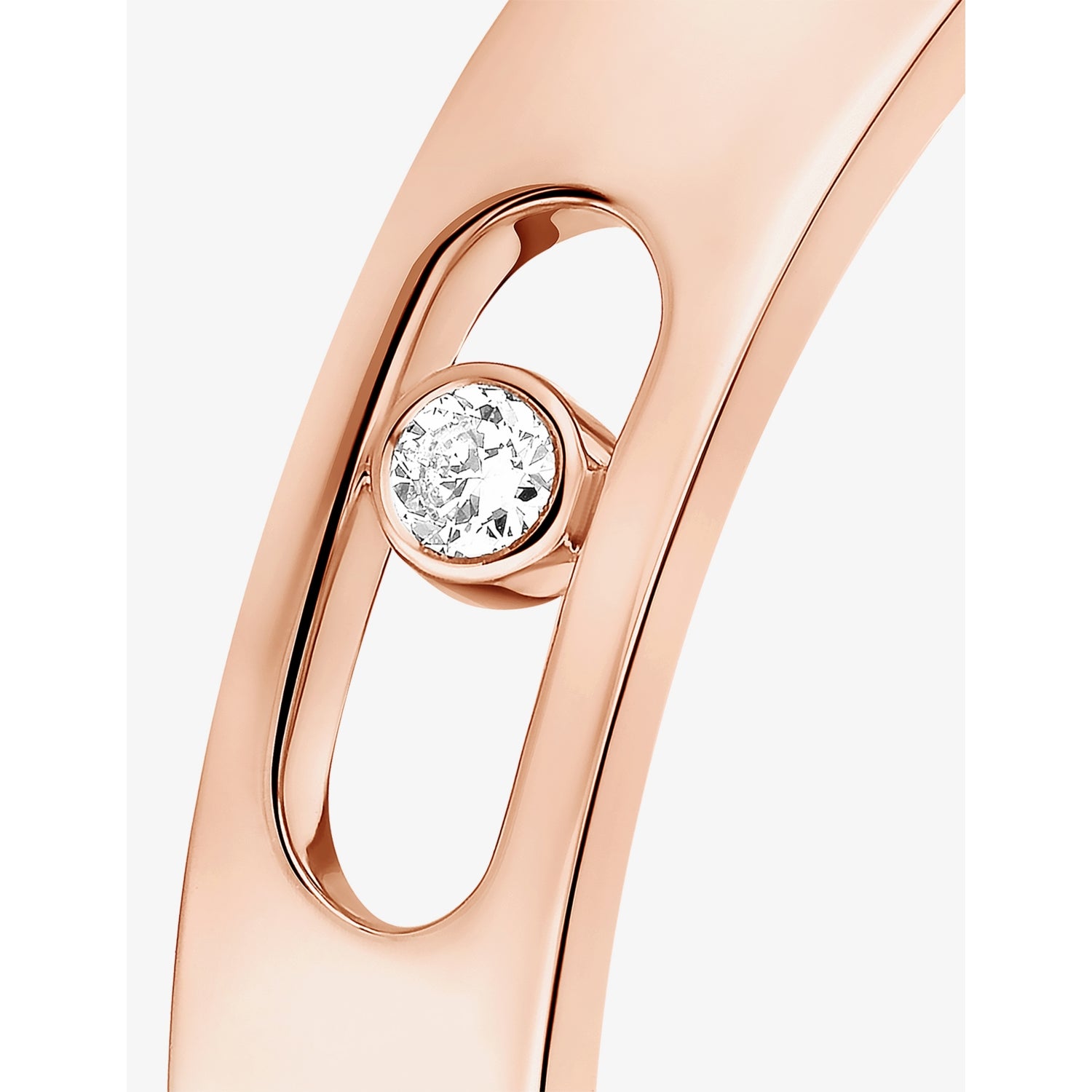 Messika Move Joaillerie 18ct gold wedding ring with diamond - British product