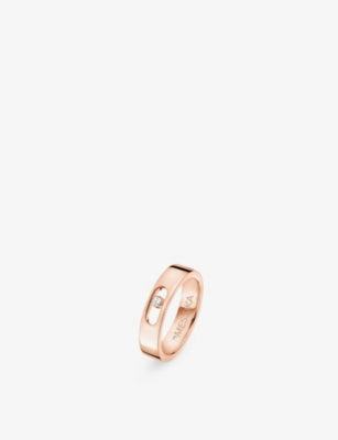 Messika Move Joaillerie 18ct gold wedding ring with diamond - British product