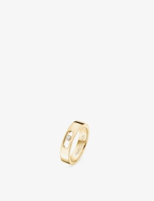 Messika Move Joaillerie 18ct gold wedding ring with diamond - British product