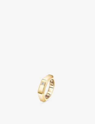 Messika diamond ring 18ct gold 0.03ct (British brand)