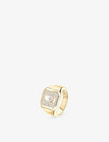 Messika diamond signet ring 18ct gold 0.27ct, UK version