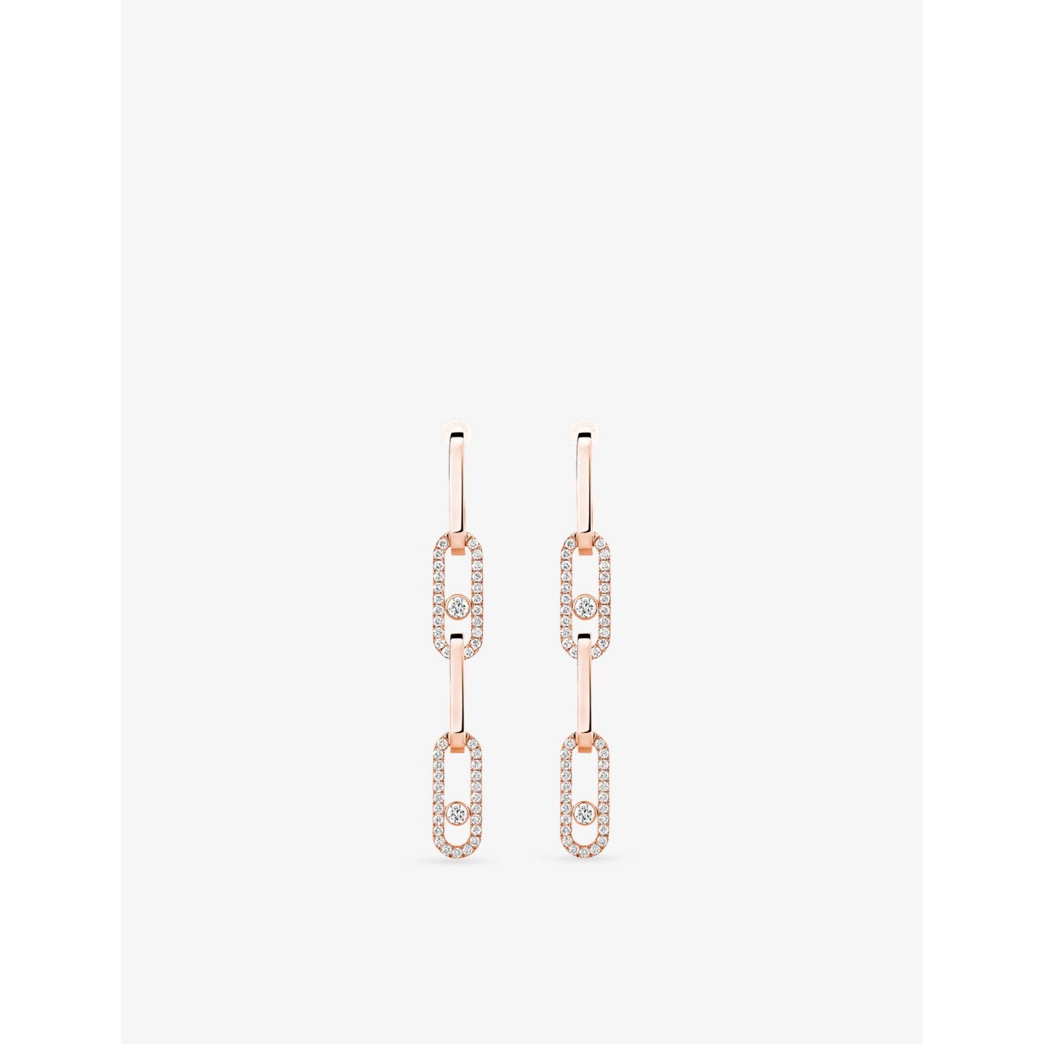 Messika Move Link Convertible 18ct Gold And 1.70ct Diamond Drop Earrings
