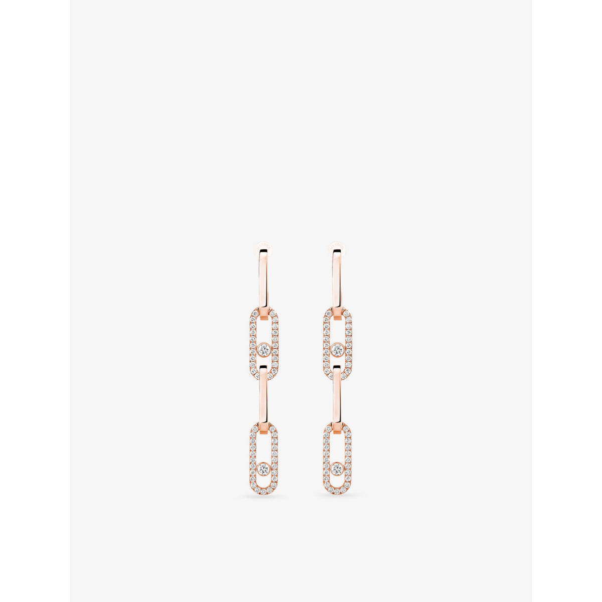 Messika Move Link Convertible 18ct Gold And 1.70ct Diamond Drop Earrings