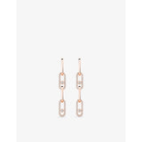 Messika Move Link Convertible 18ct Gold And 1.70ct Diamond Drop Earrings