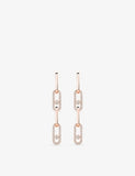 Messika 18ct gold diamond drop earrings with 1.70ct diamonds (British brand)