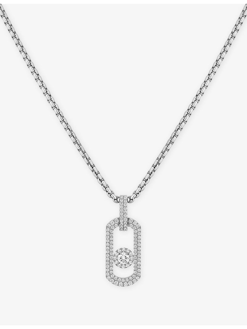 Messika white gold diamond pendant necklace 1.14ct (British brand)