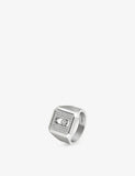 Messika Move Natural Titanium Pavé 18ct Gold and 0.35ct Diamond Signet Ring