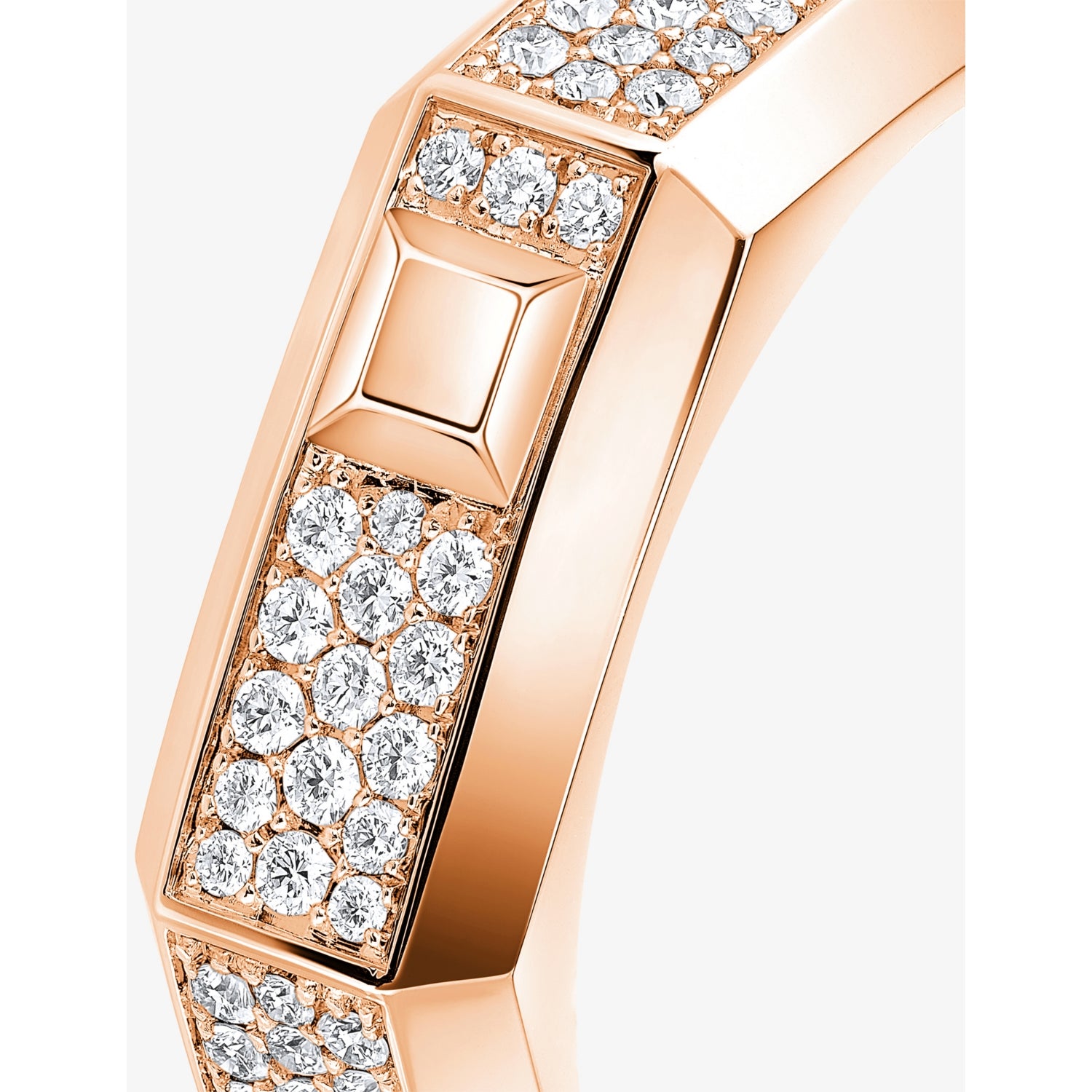 Messika pave diamond ring 18ct gold 0.35ct - British product