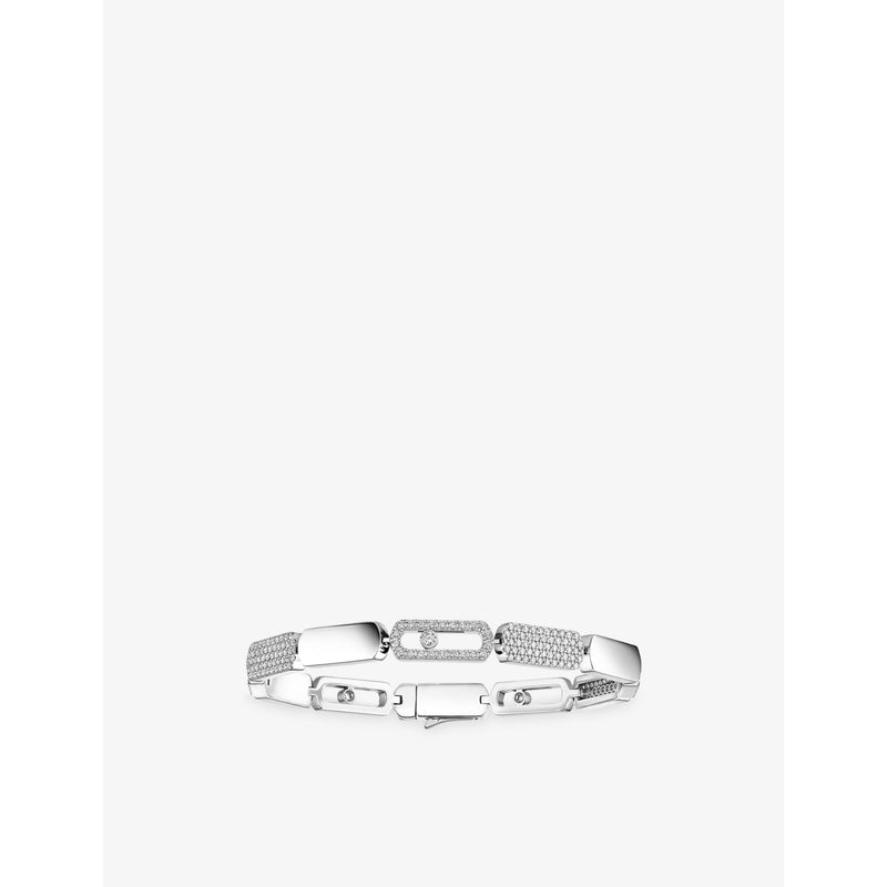 Imperial Move Small 18ct White-Gold And 1.34ct Diamond Bracelet - XS