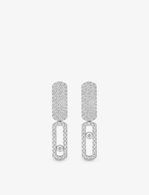Messika Imperial Move Small 18ct Gold And 0.70ct Diamond Earrings