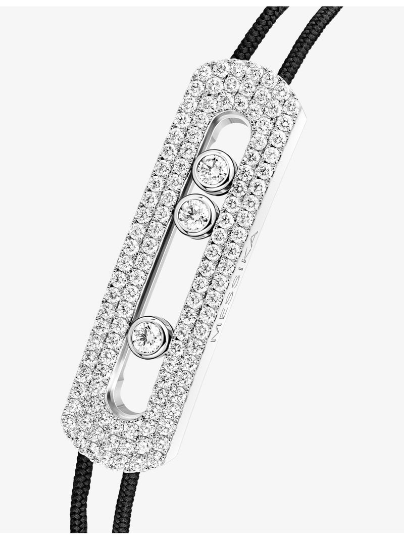 Messika Move titanium diamond cord bracelet 15-25cm (British brand)