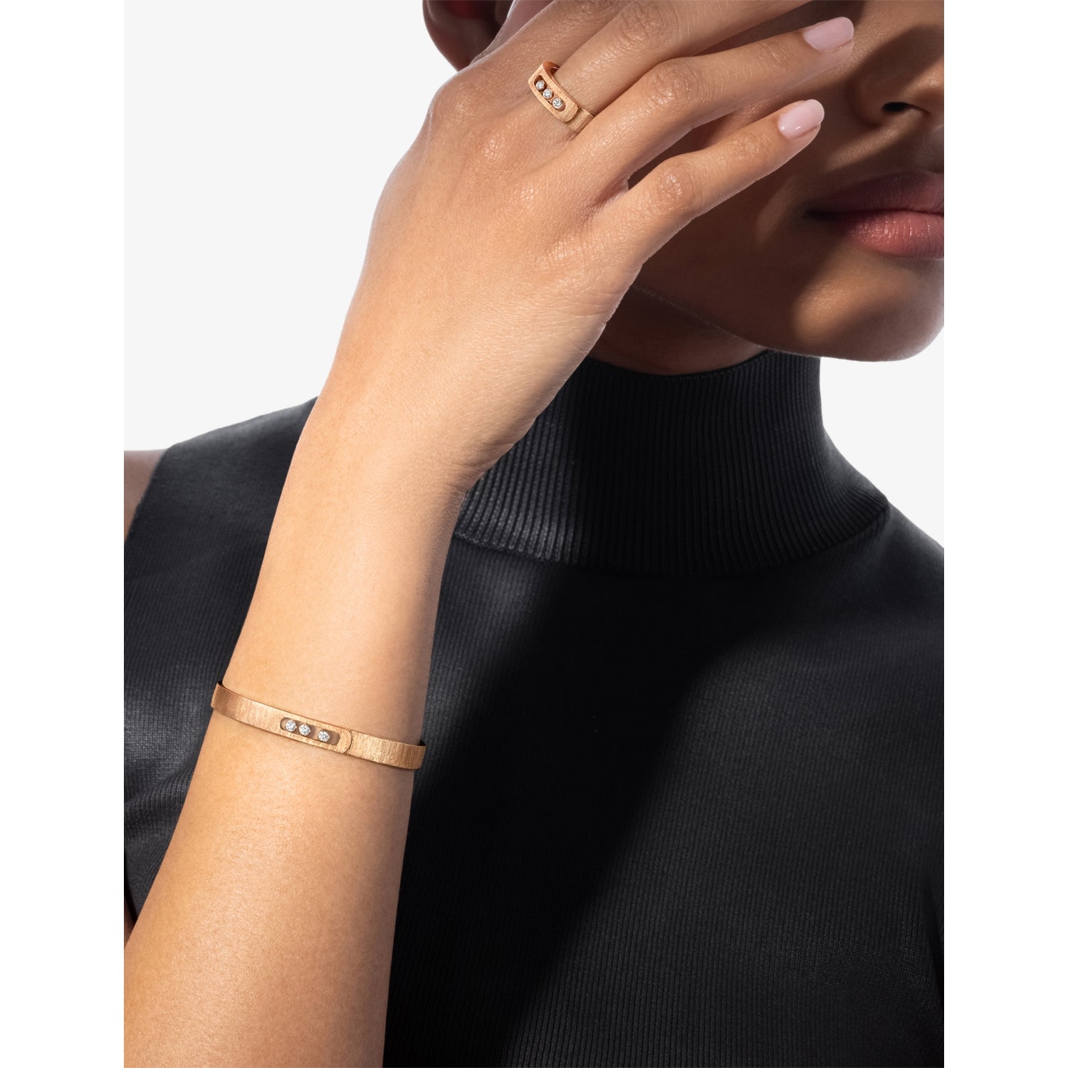 Messika bangle 18ct gold and 0.15ct diamond, imported from the UK