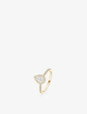 Messika 0.25ct pear cut diamond ring 18ct gold - British product