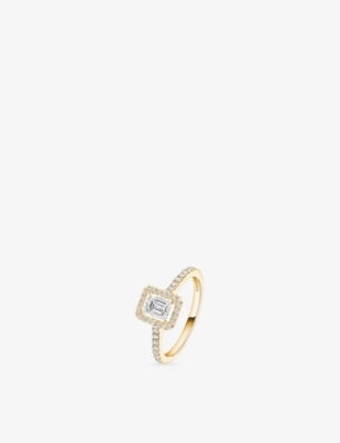 Messika 0.75ct diamond ring 18ct gold, imported from the UK