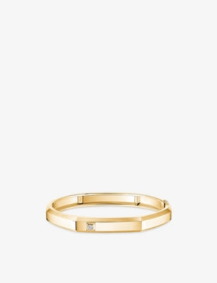 Messika Moderniste Medium 18ct Gold and 0.05ct Diamond Bracelet