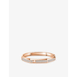 Moderniste Medium Pavé 18ct Gold And 1.25ct Diamond Bracelet - PINK - XS