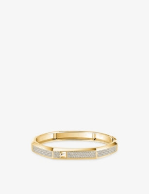 Messika Moderniste Medium Pavé 18ct Gold and 1.25ct Diamond Bracelet