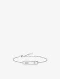 Messika Move Classique Ciselé 18ct Gold and 0.20ct Diamond Bracelet 18cm