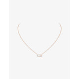 Move Uno 18ct Gold And 0.02ct Diamond Necklace - PINK